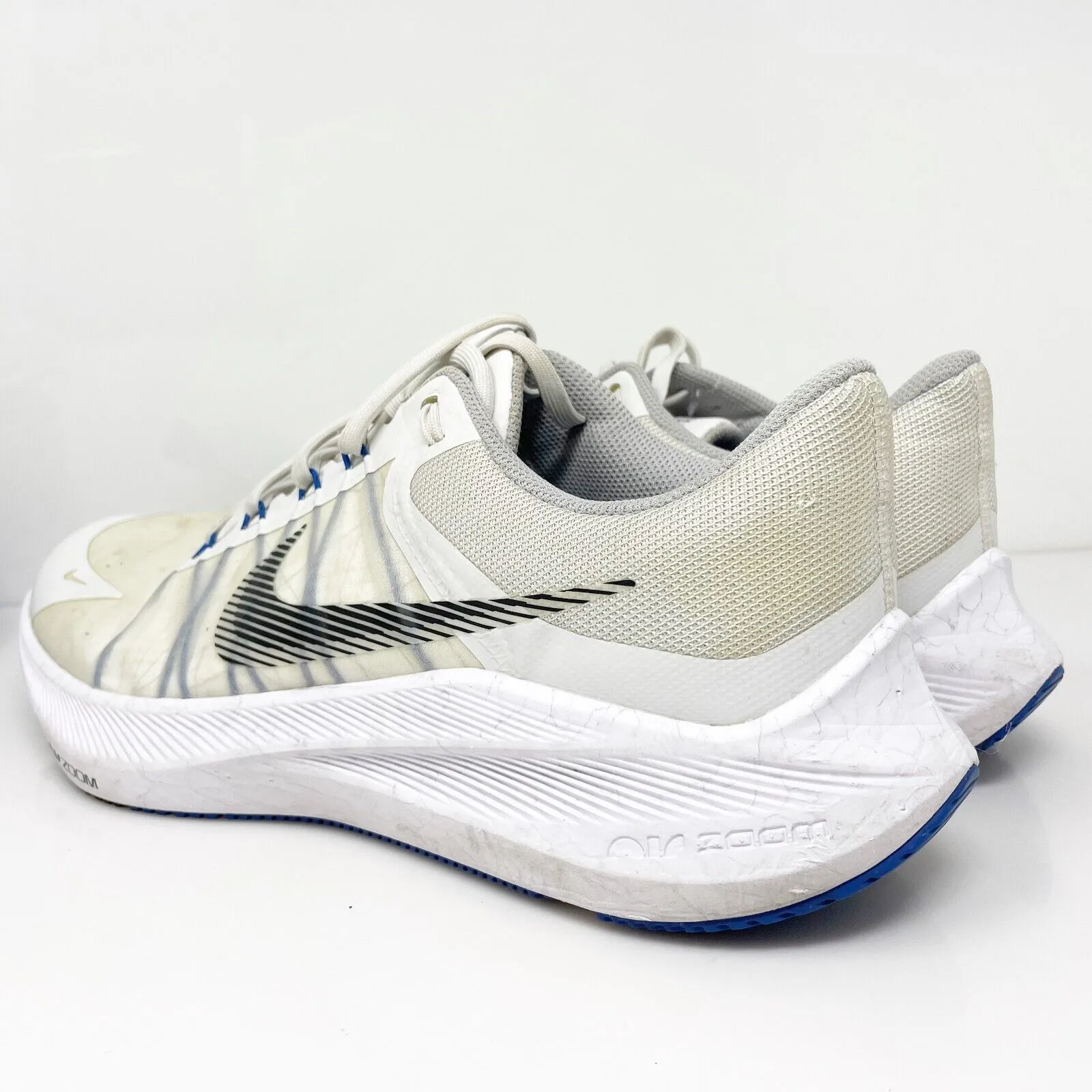 Nike Mens Zoom Winflo 8 CW3419-008 White Running Shoes Sneakers Size 12