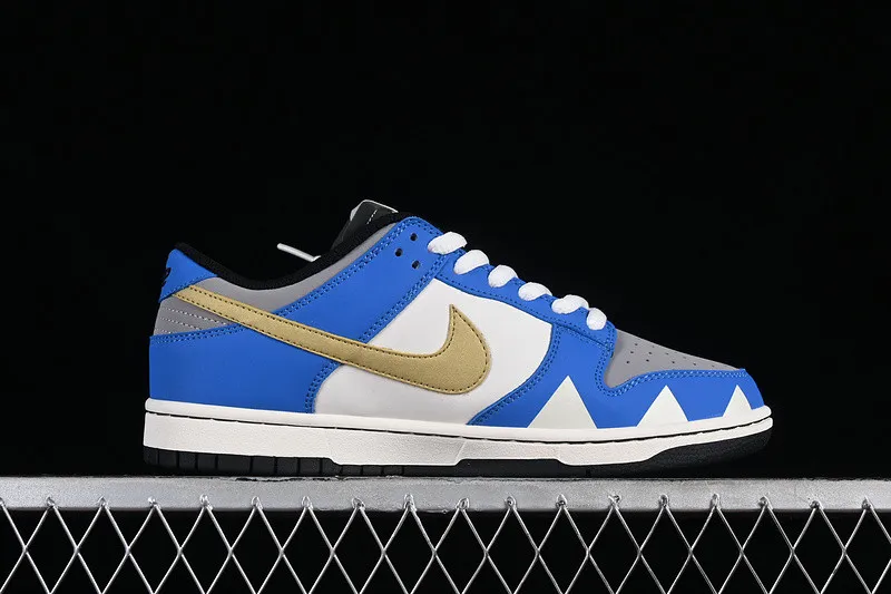 Nike SB Dunk Low White Blue Grey Yellow ZZ1998-007