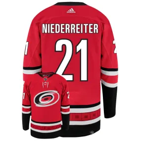 Nino Niederreiter Carolina Hurricanes Adidas Primegreen Authentic NHL Hockey Jersey     