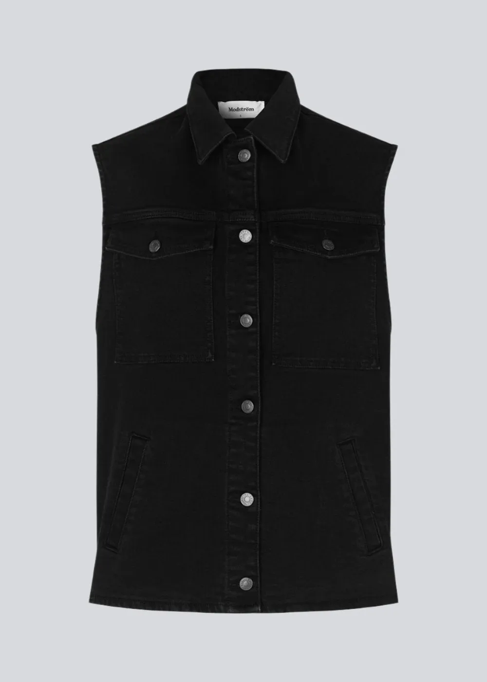 Nour vest - Washed Black