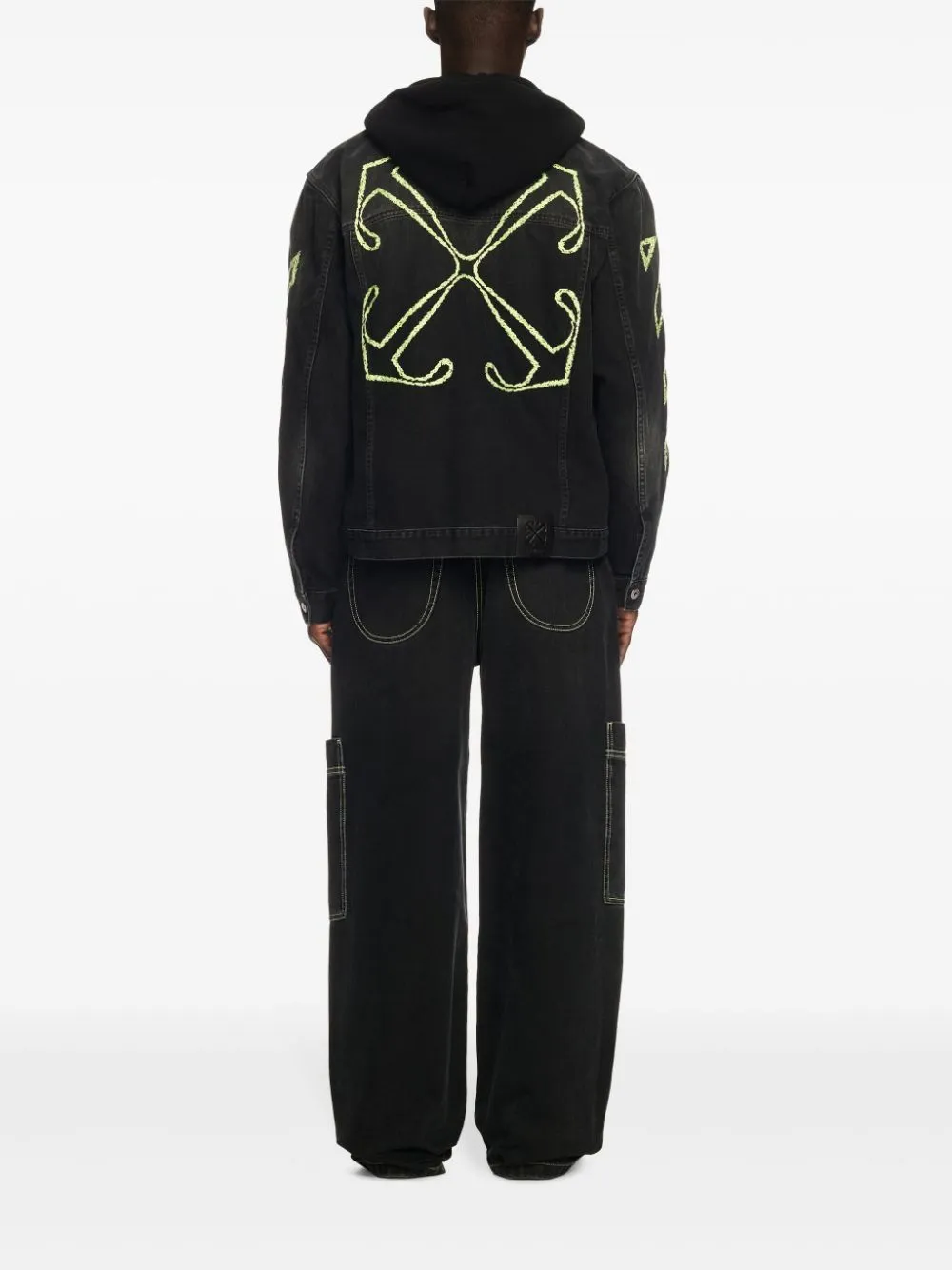 Off White Irregular Cargo Jeans