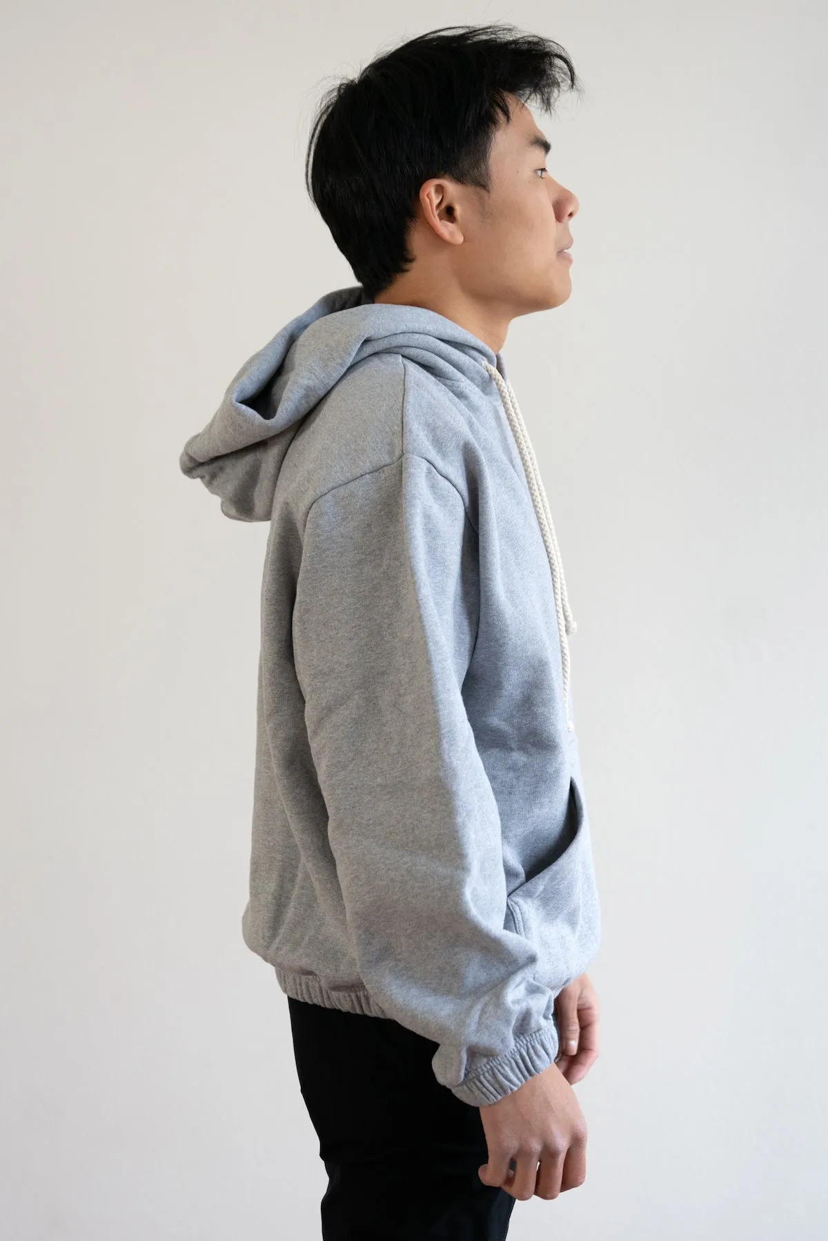 Organic Hoodie - Heather Grey