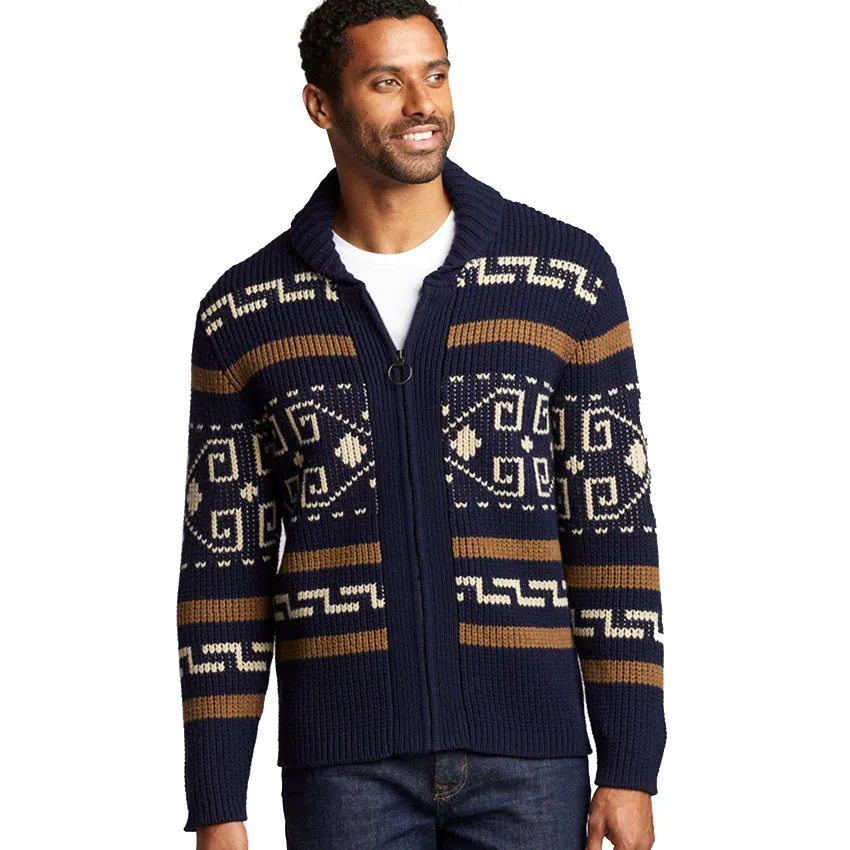 Original Westerley Cardigan - Navy/Brown