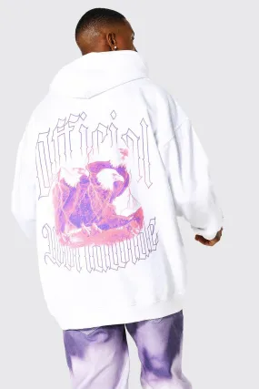 Oversized Eagle Graphic Hoodie