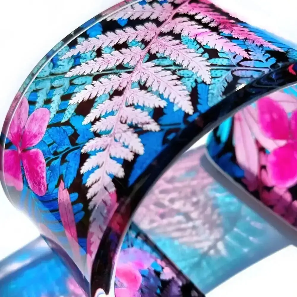 Pale Pink Fernery Botanical Cuff