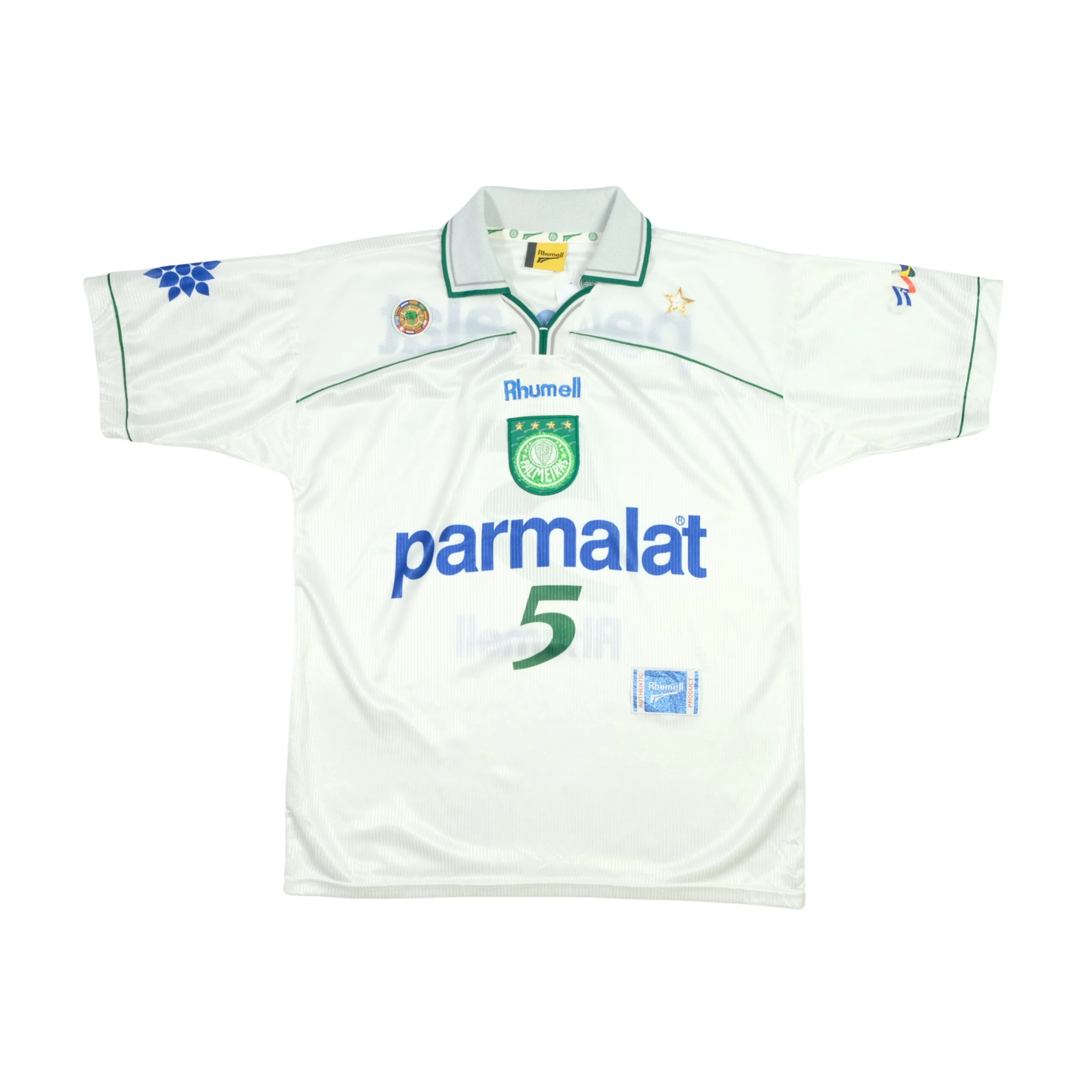 Palmeiras Brazil Rhummel Original 1999 Home Football Shirt Large