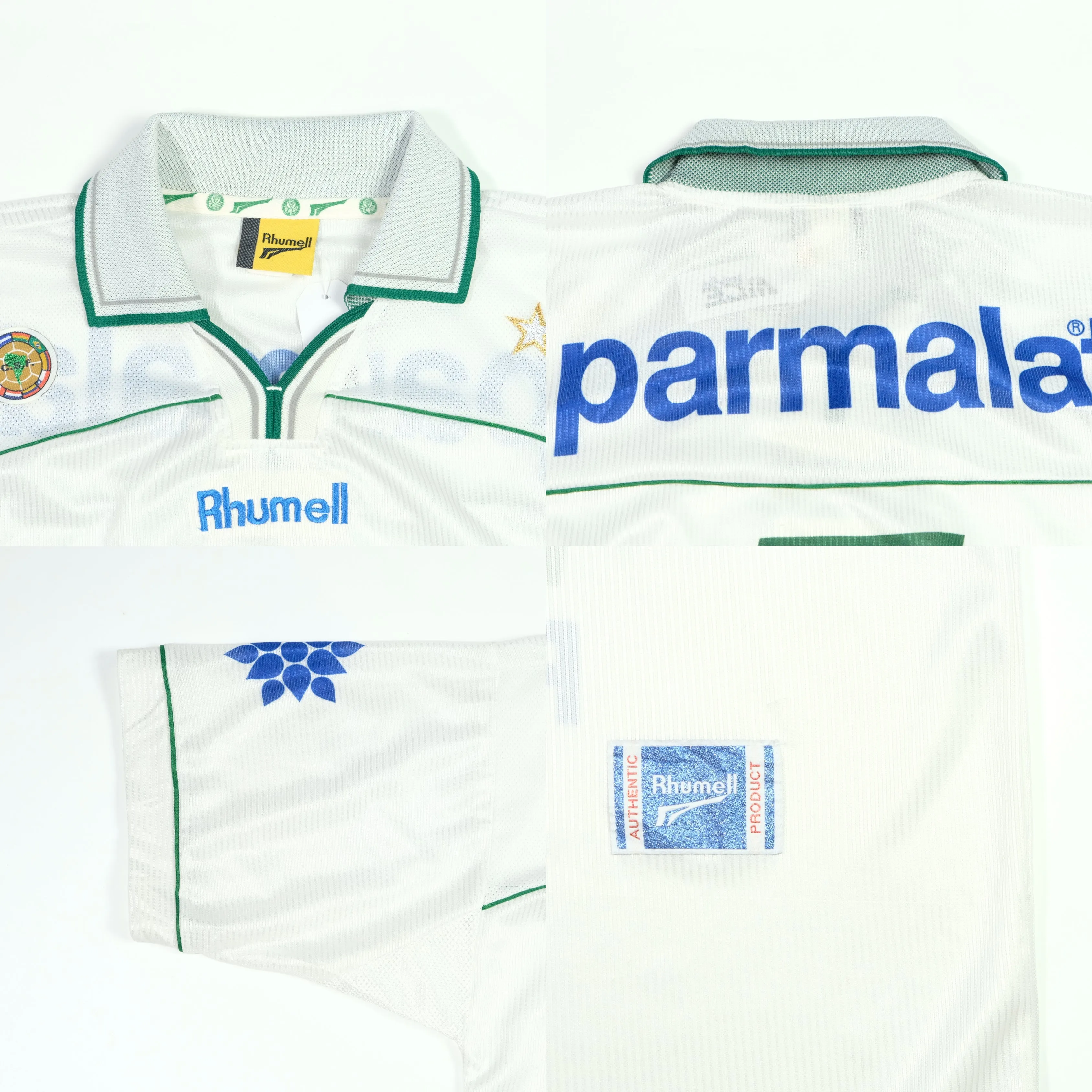 Palmeiras Brazil Rhummel Original 1999 Home Football Shirt Large