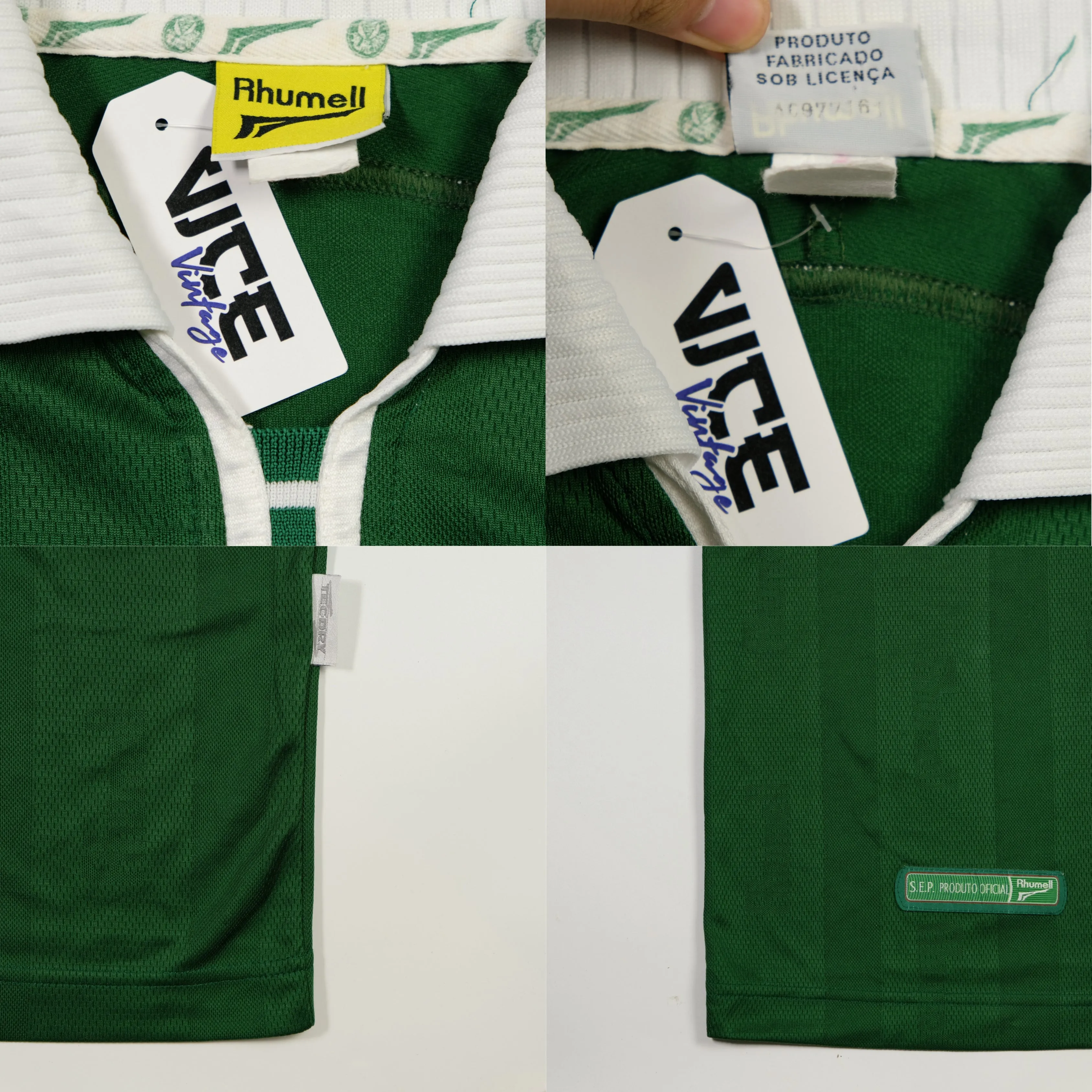 Palmeiras Rhummel Original 1999/2000 Home Football Shirt Large