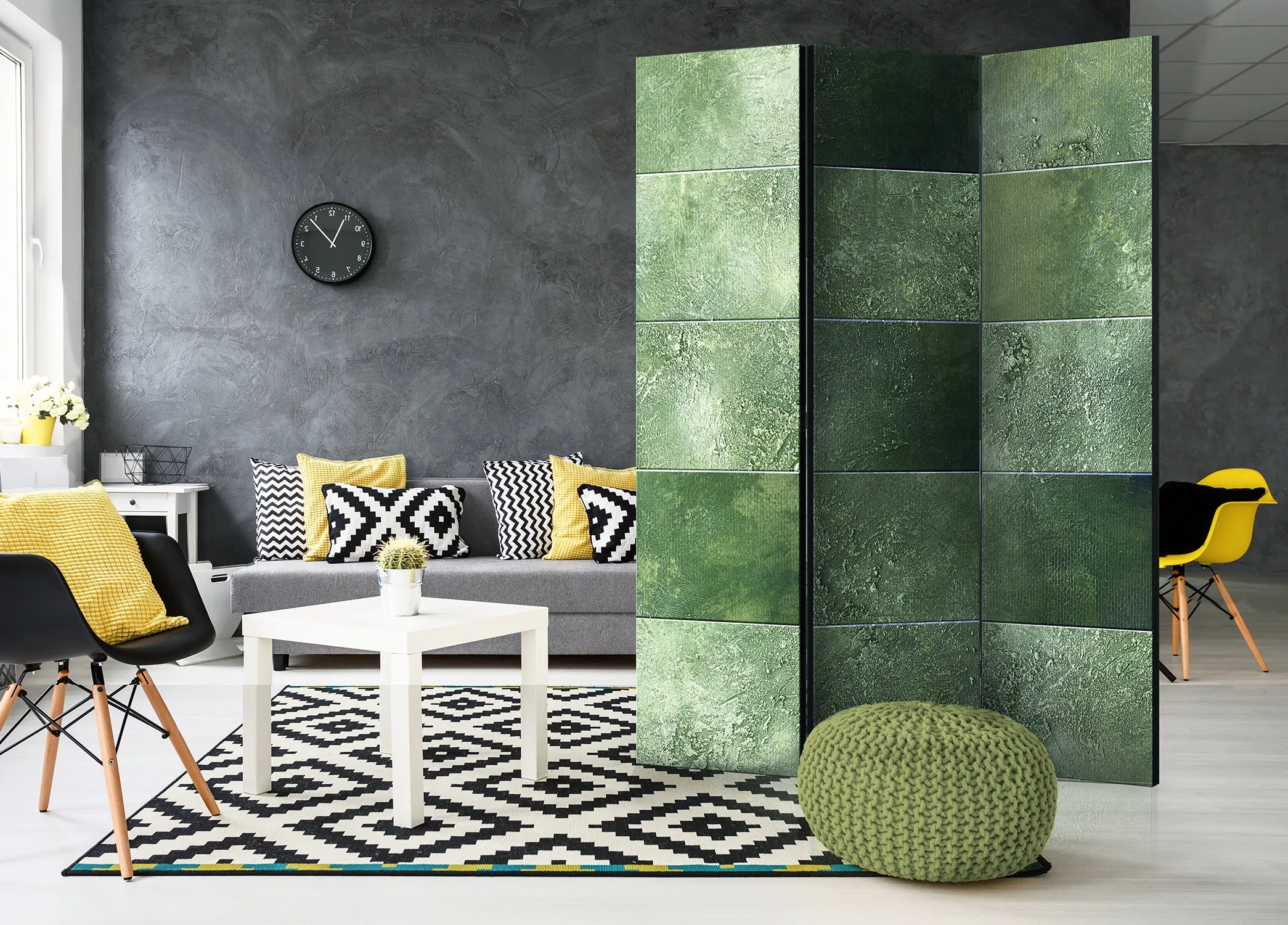 Paravento Green Puzzle [Room Dividers]