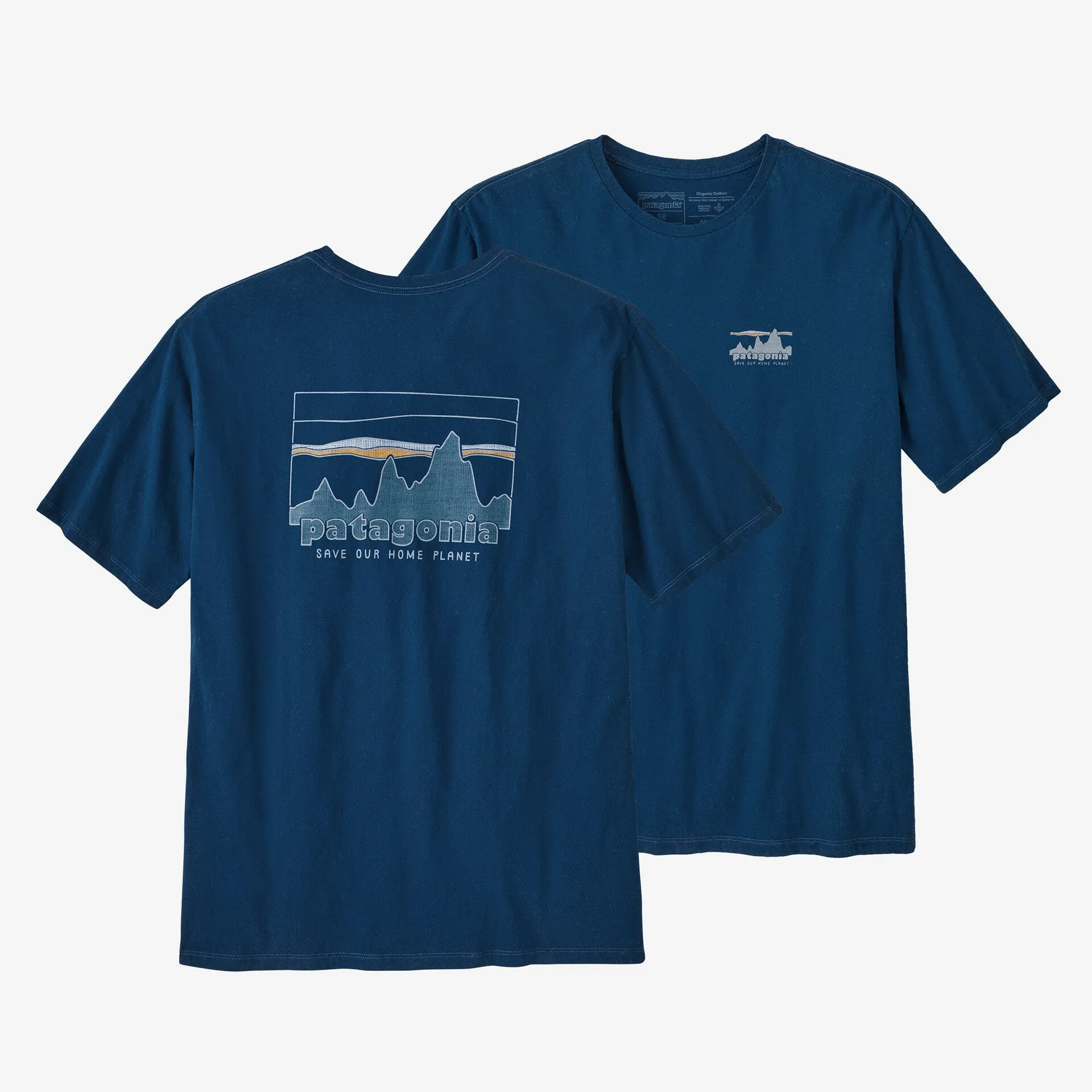 Patagonia '73 Skyline Organic Tee - Lagom Blue