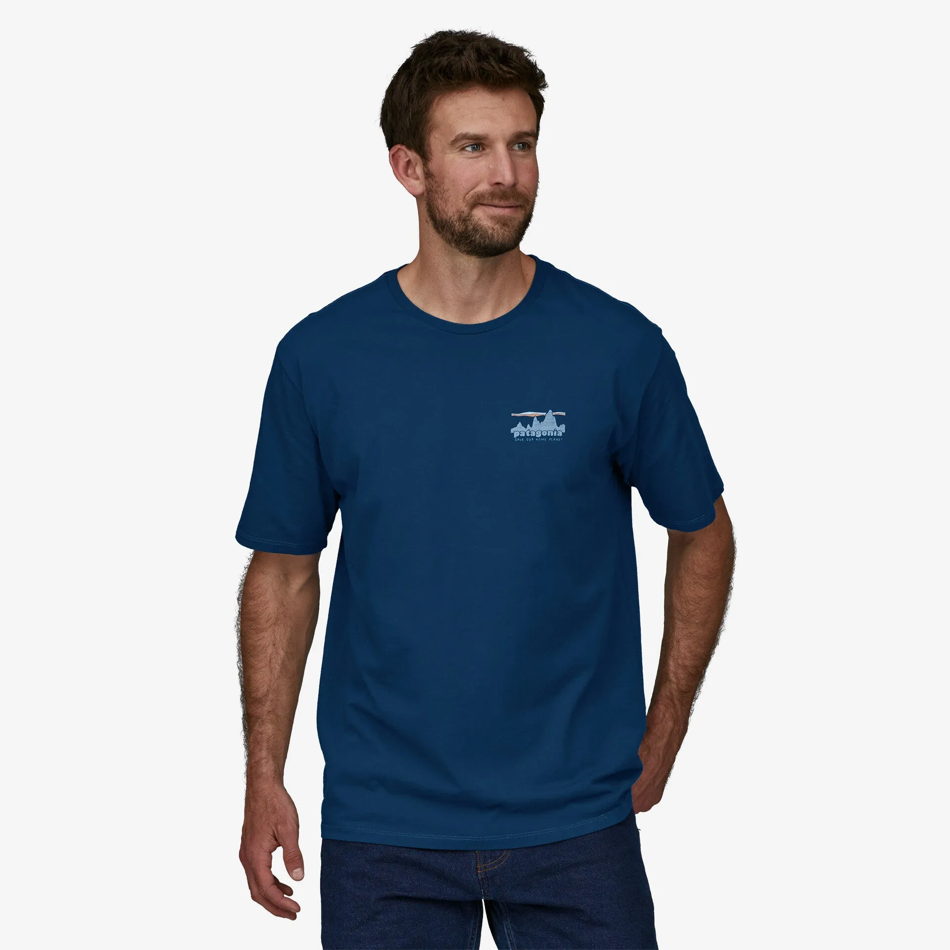 Patagonia '73 Skyline Organic Tee - Lagom Blue