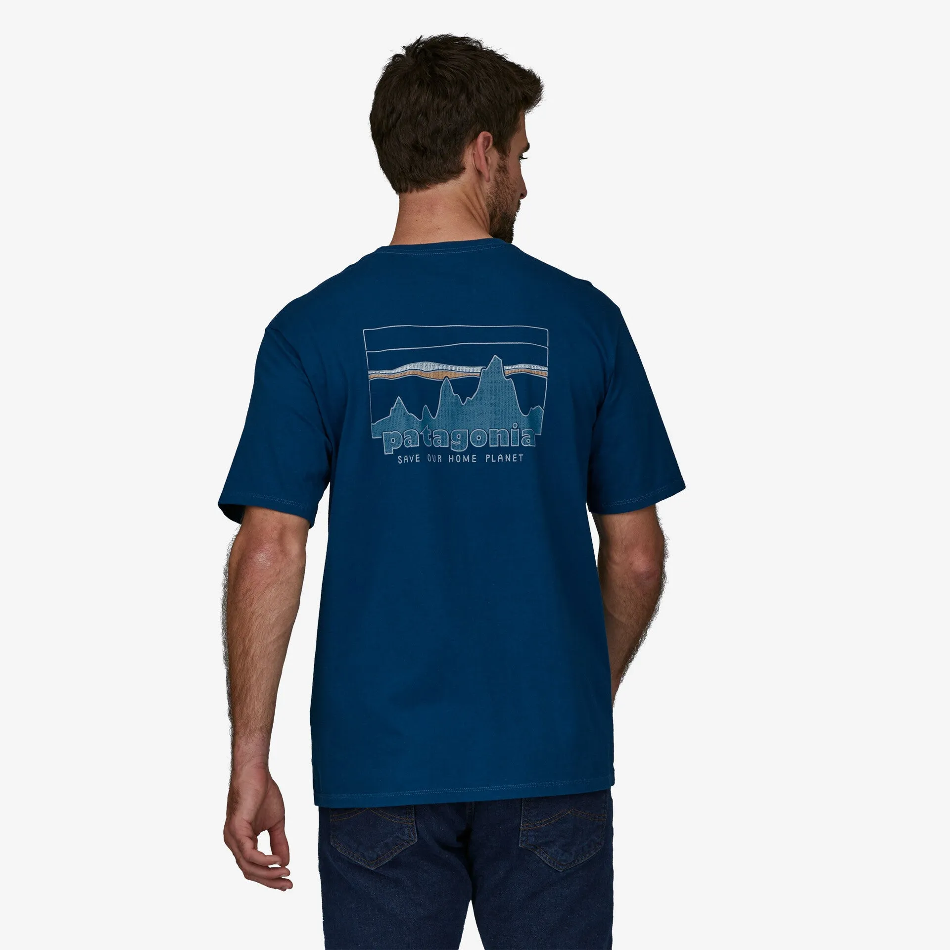 Patagonia '73 Skyline Organic Tee - Lagom Blue