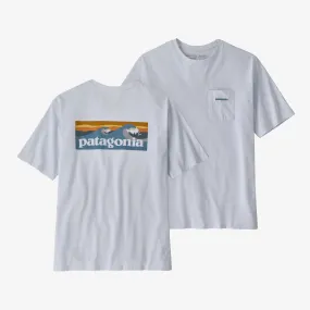 Patagonia Boardshort Logo Pocket Responsibili-Tee - White