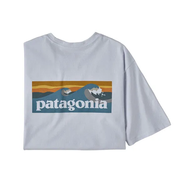 Patagonia Boardshort Logo Pocket Responsibili-Tee - White