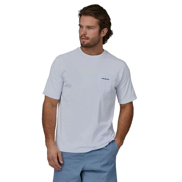 Patagonia Boardshort Logo Pocket Responsibili-Tee - White