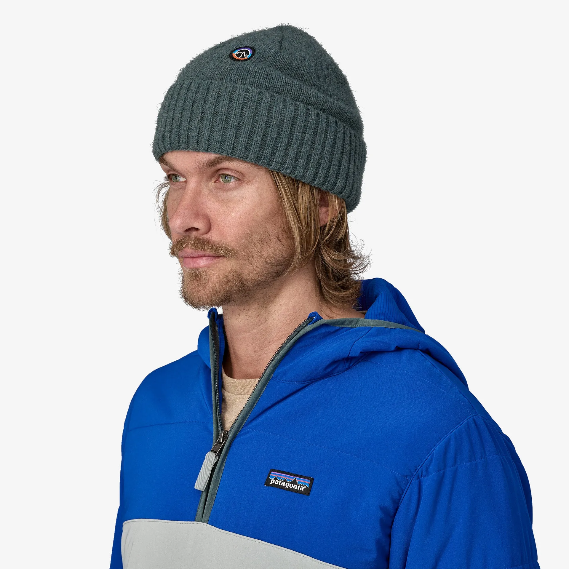 Patagonia Brodeo Beanie - Fun Hogs Armadillo: Touring Red