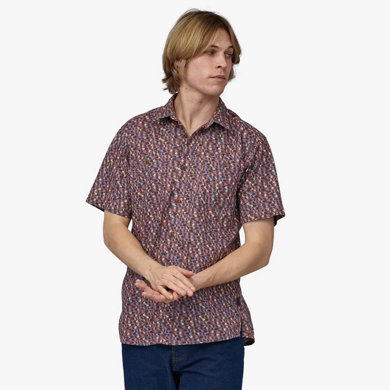 Patagonia Men's Back Step Shirt - Intertwined Hands: Evening Mauve