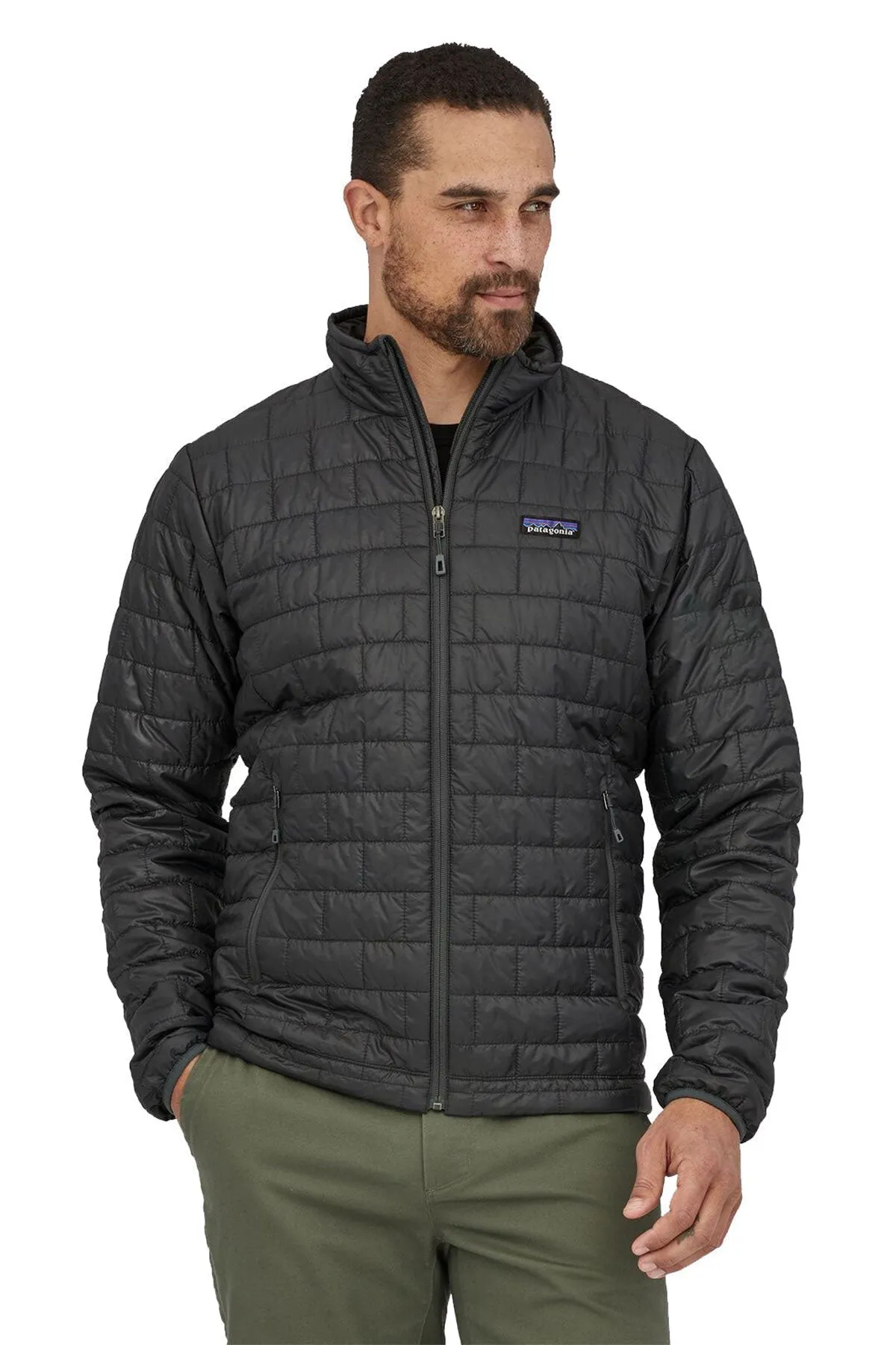 Patagonia Mens Nano Puff Custom Jackets, Forge Grey