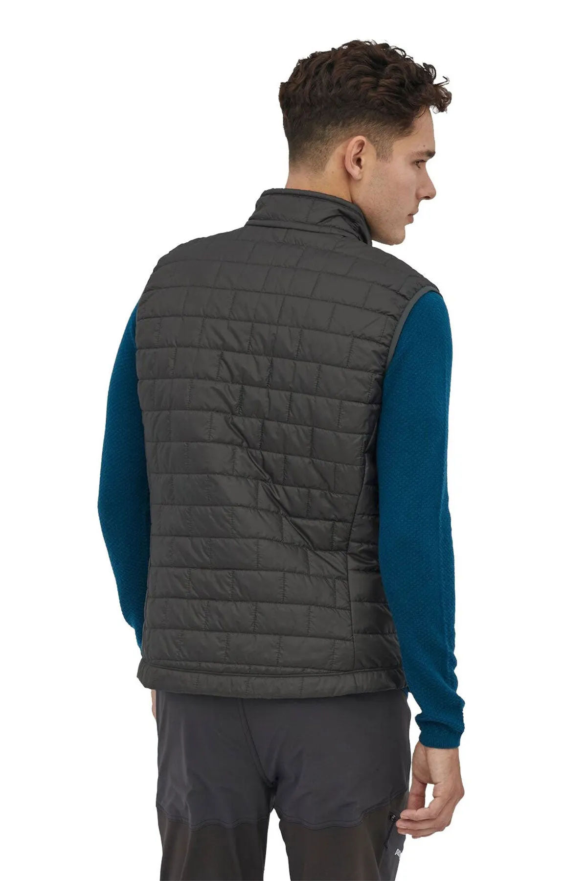 Patagonia Mens Nano Puff Customized Vests, Forge Grey