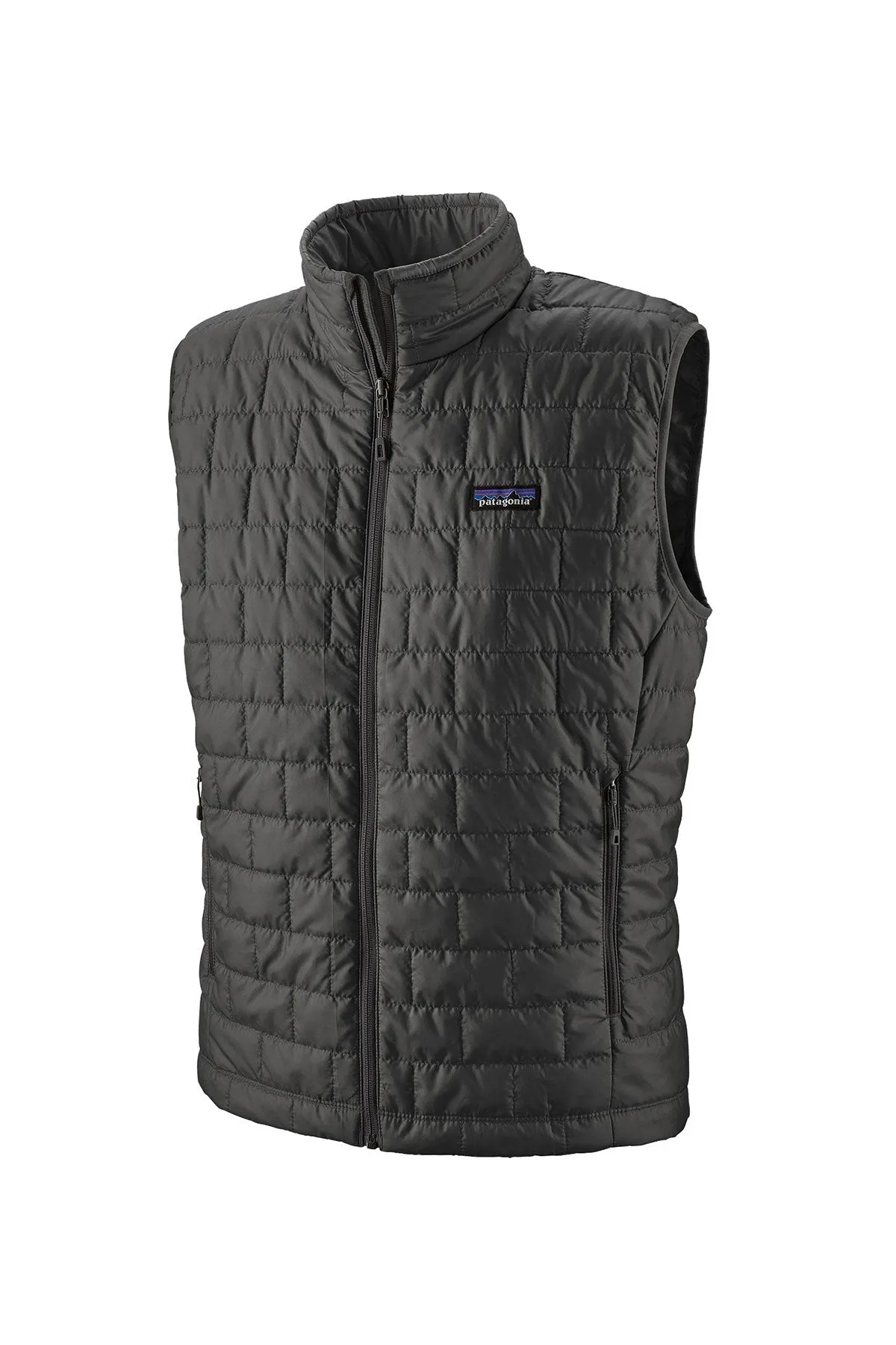 Patagonia Mens Nano Puff Customized Vests, Forge Grey