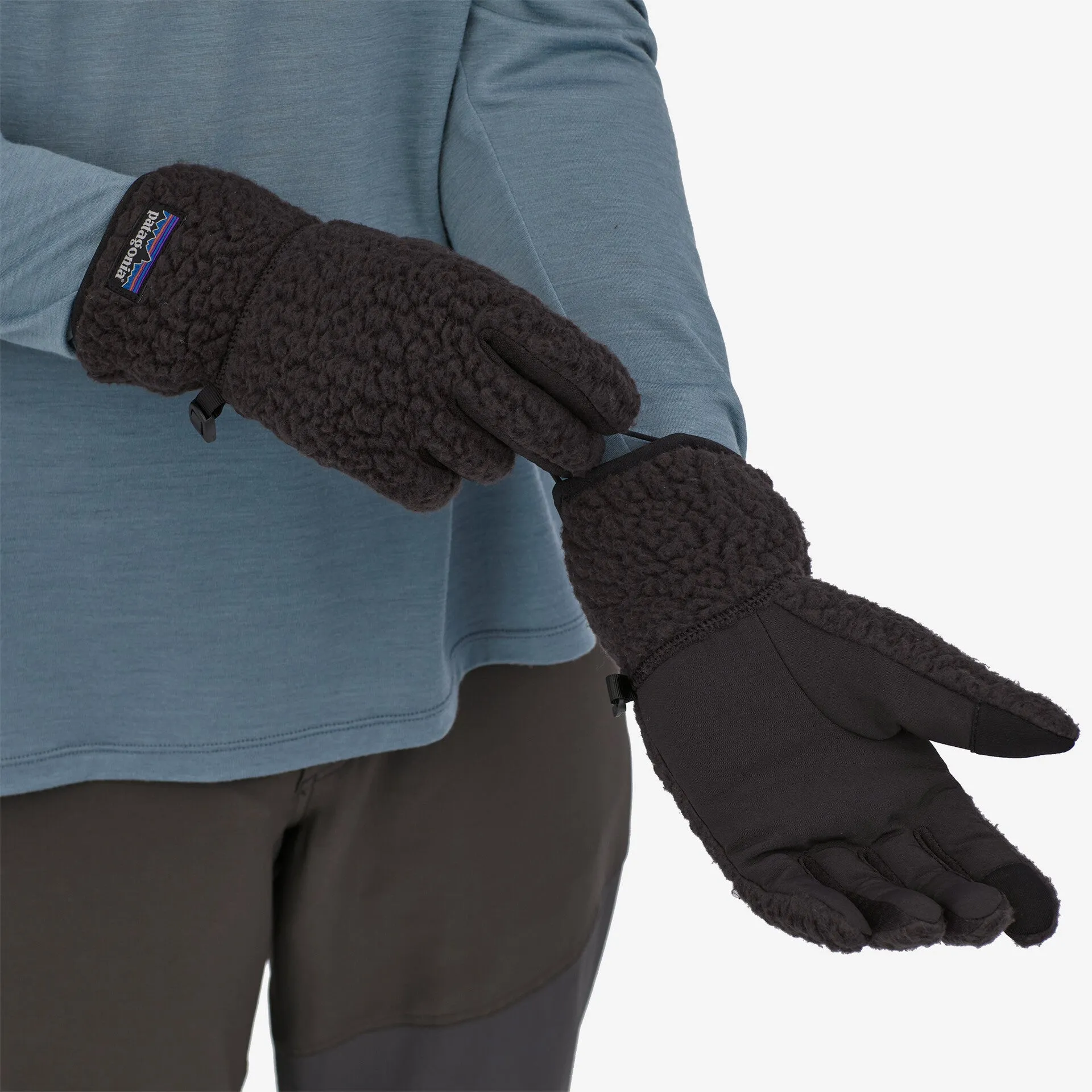 Patagonia Retro Pile Fleece Gloves - Black