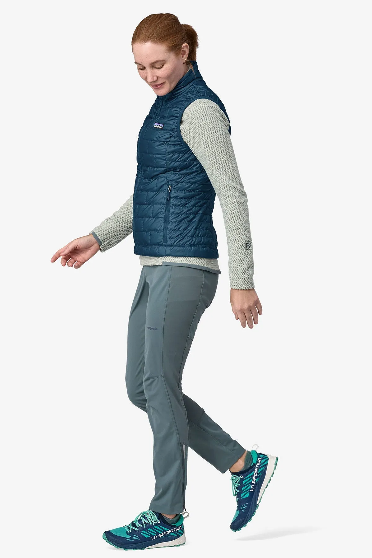 Patagonia Womens Custom Nano Puff Vests, Lagom Blue