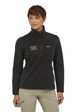 Patagonia Womens Micro D Custom Quarter Zips, Black