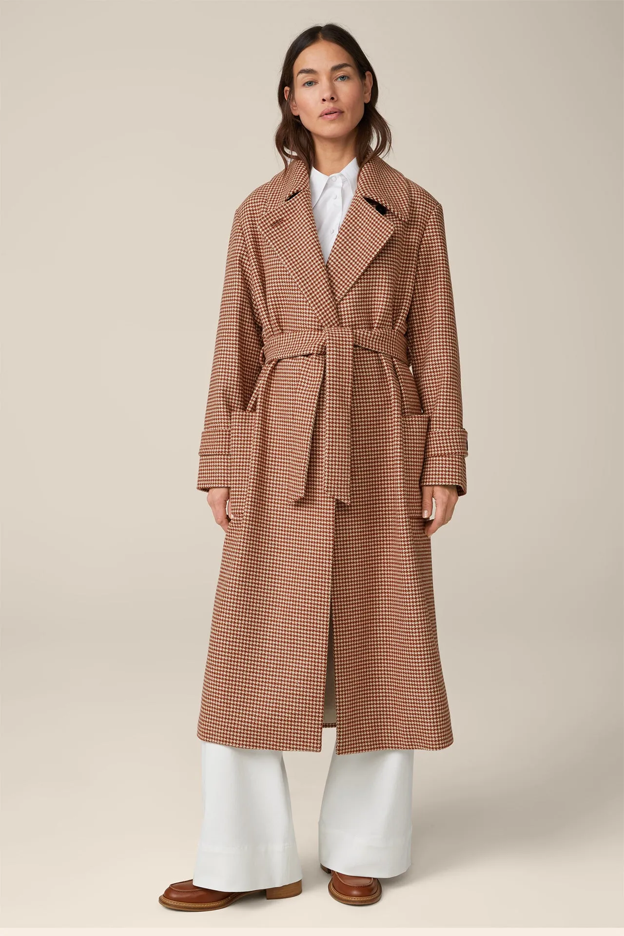 Pepita Print Trench