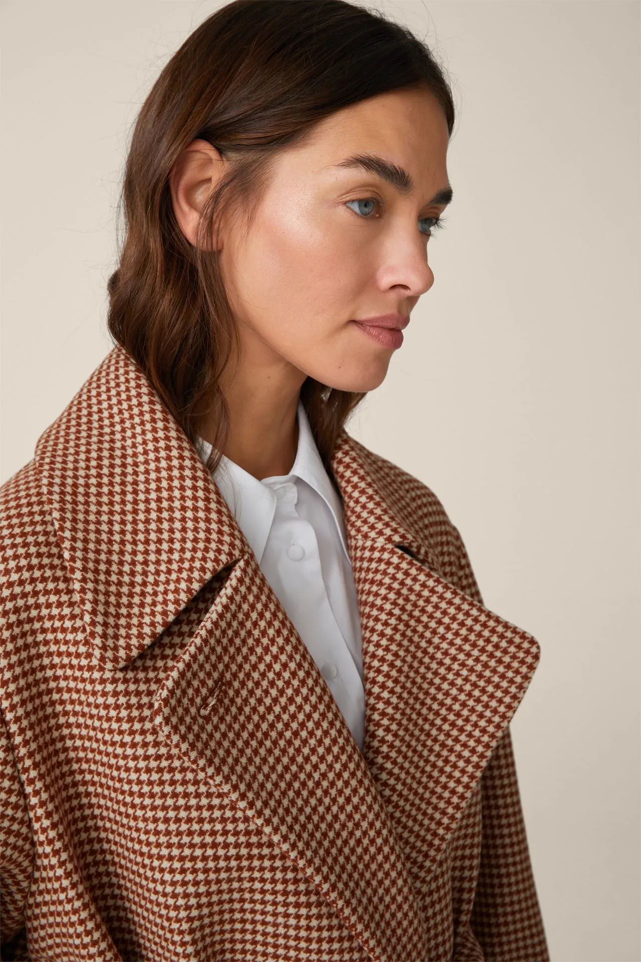 Pepita Print Trench