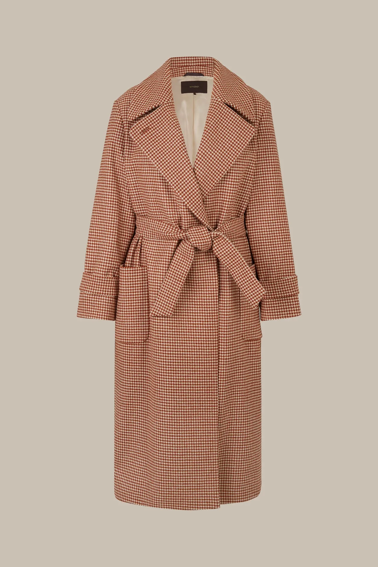 Pepita Print Trench