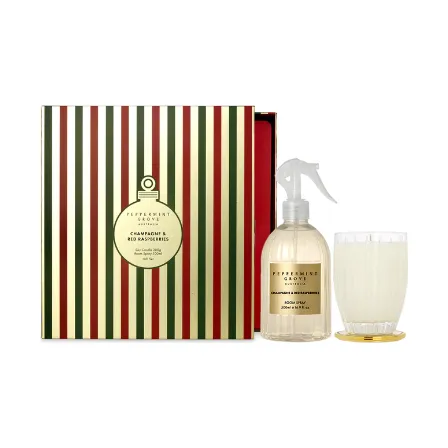 Peppermint Grove - Champagne & Red Raspberries Gift Set