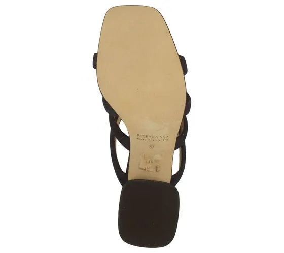 PETER KAISER mules pour femmes sandales en cuir véritable en daim chaussures d'été 08163-104 bleu