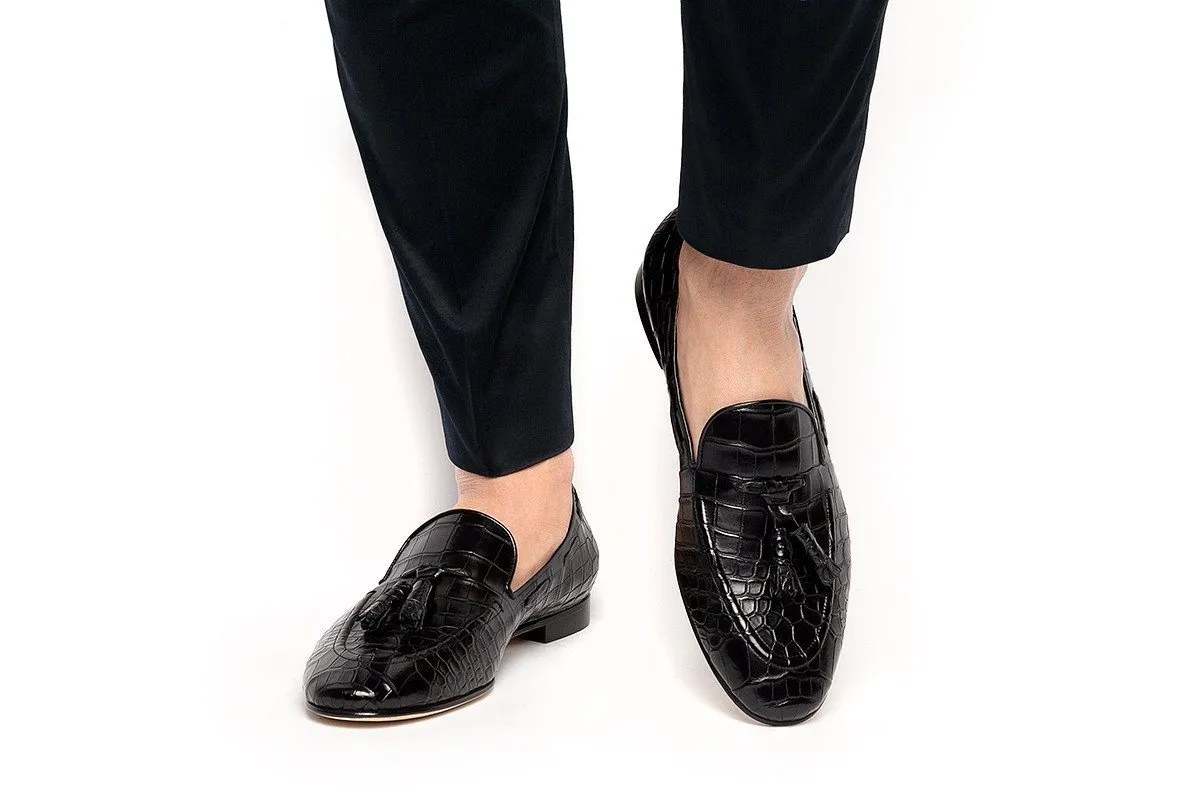 PHILIPPE MISSISSIPPI BLACK LOAFERS