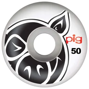 Pig Head Skateboard Wheels Natural 50mm