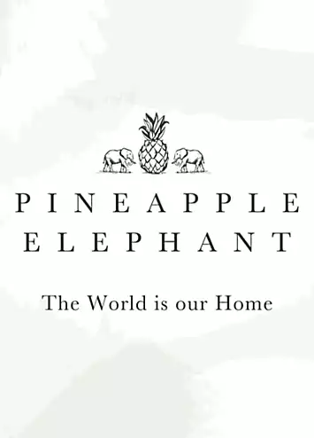Pineapple Elephant Olive Afra 100% Cotton Muslin Duvet Cover Set | Kaleidoscope