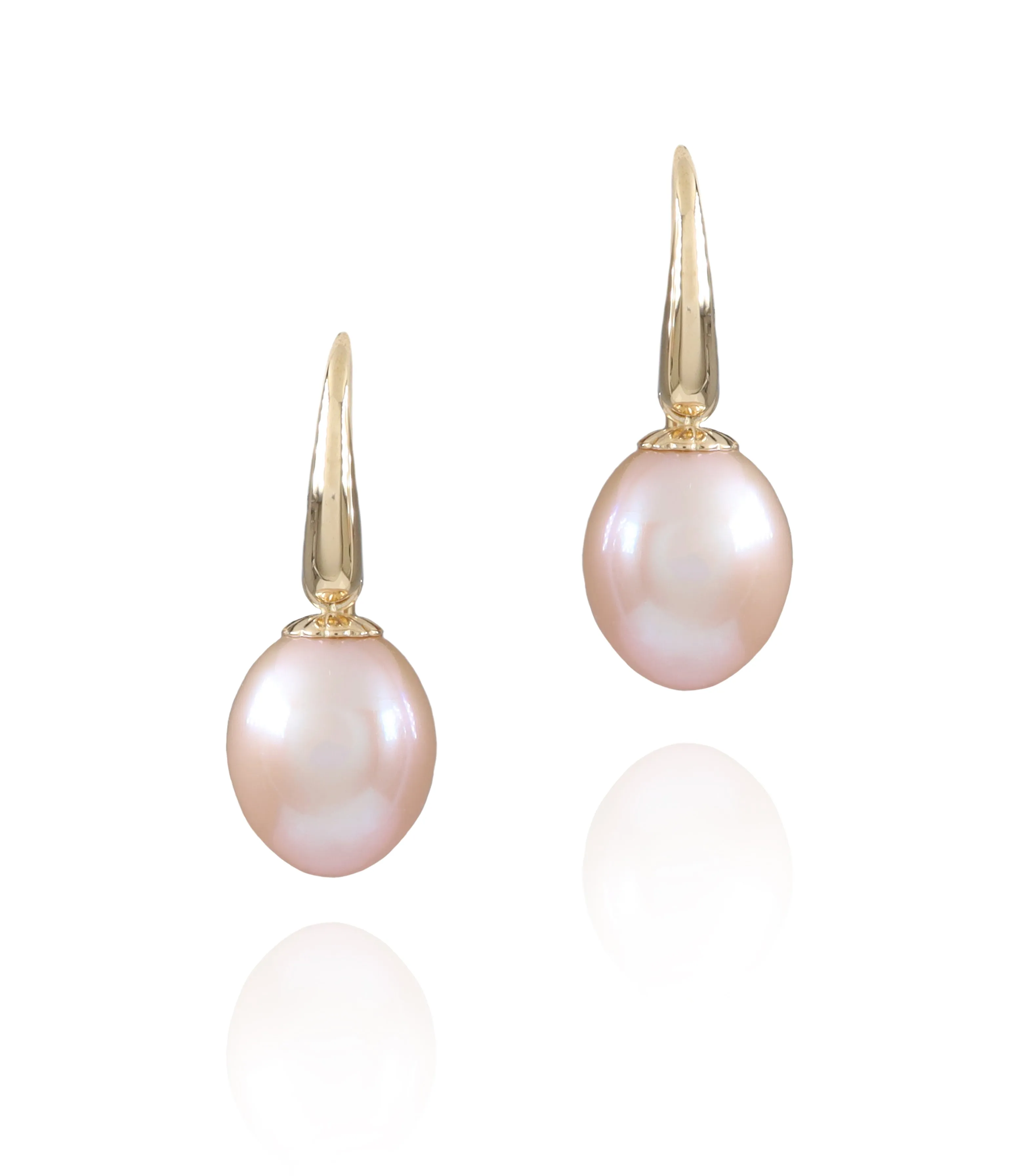 Pink Freshwater Pearls in 9K Yellow Gold