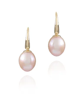 Pink Freshwater Pearls in 9K Yellow Gold