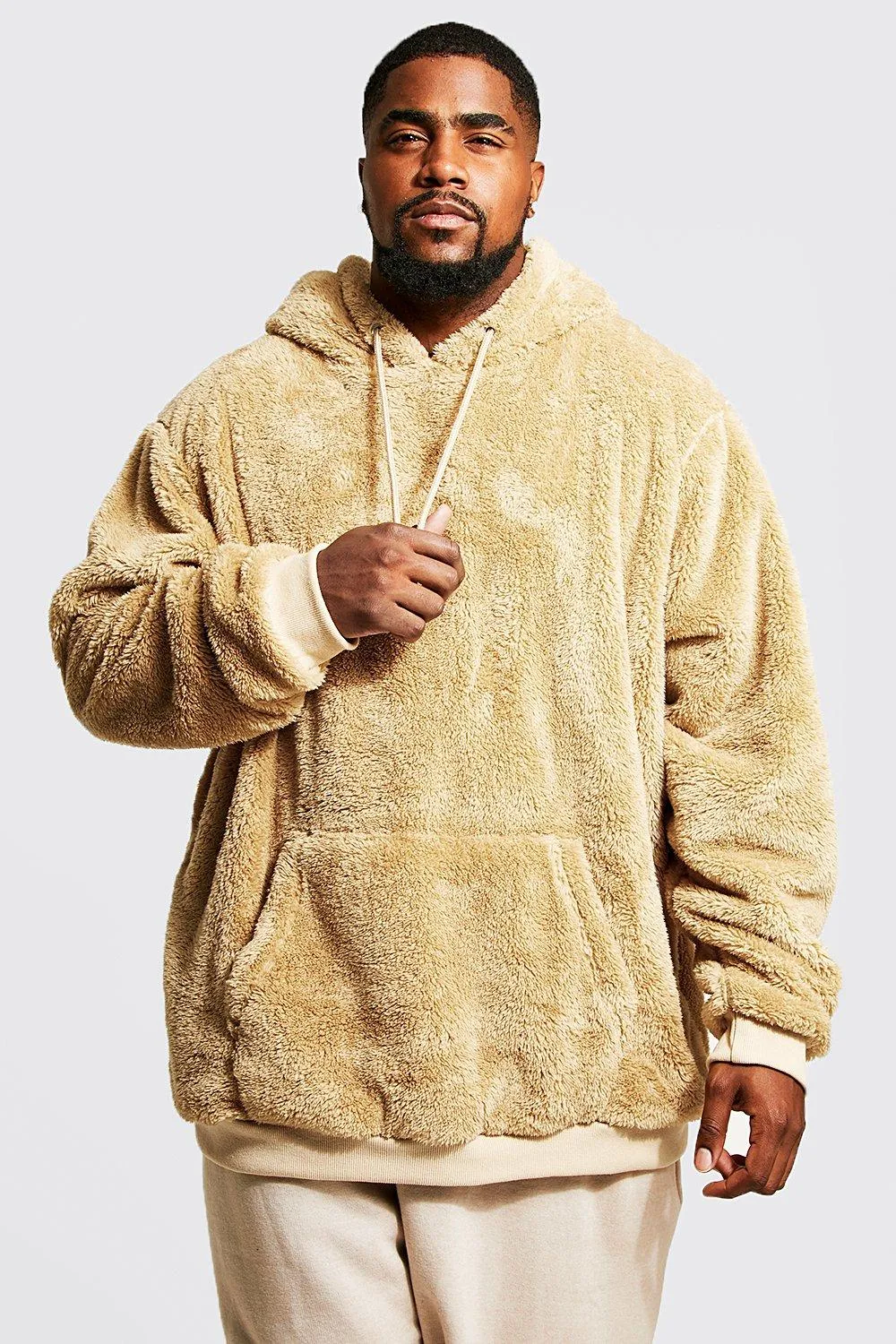 Plus Borg Over The Head Hoodie