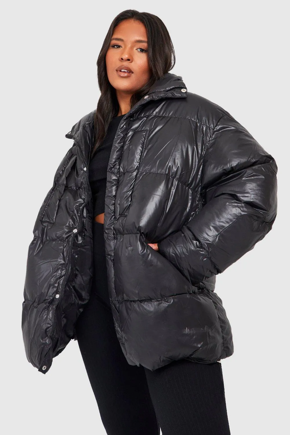 Plus Oversized Puffer Jacket