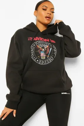 Plus Ramone License Oversized Hoodie