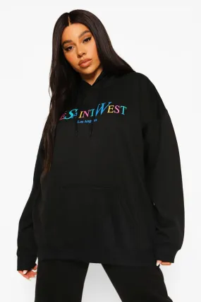 Plus Ye Saint West Rainbow Hoodie