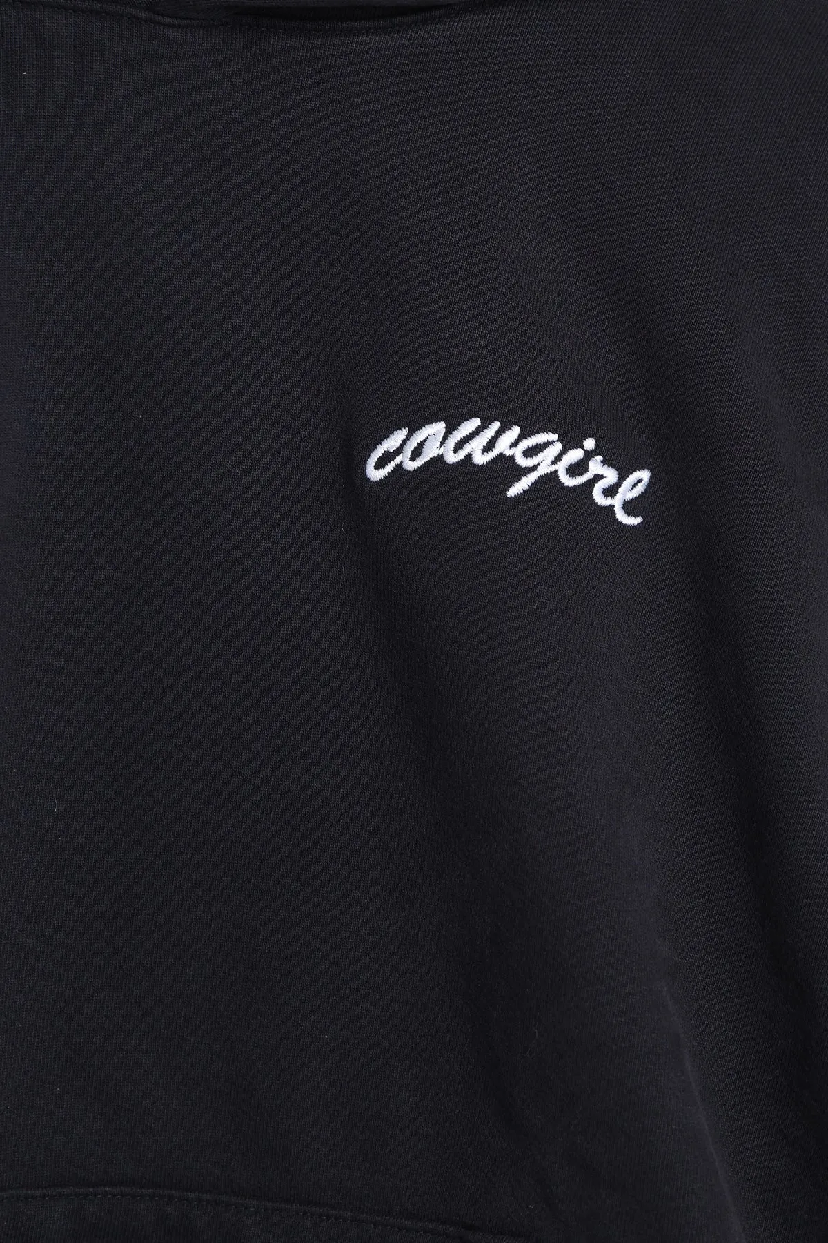 Pocket Script Hoodie - Black