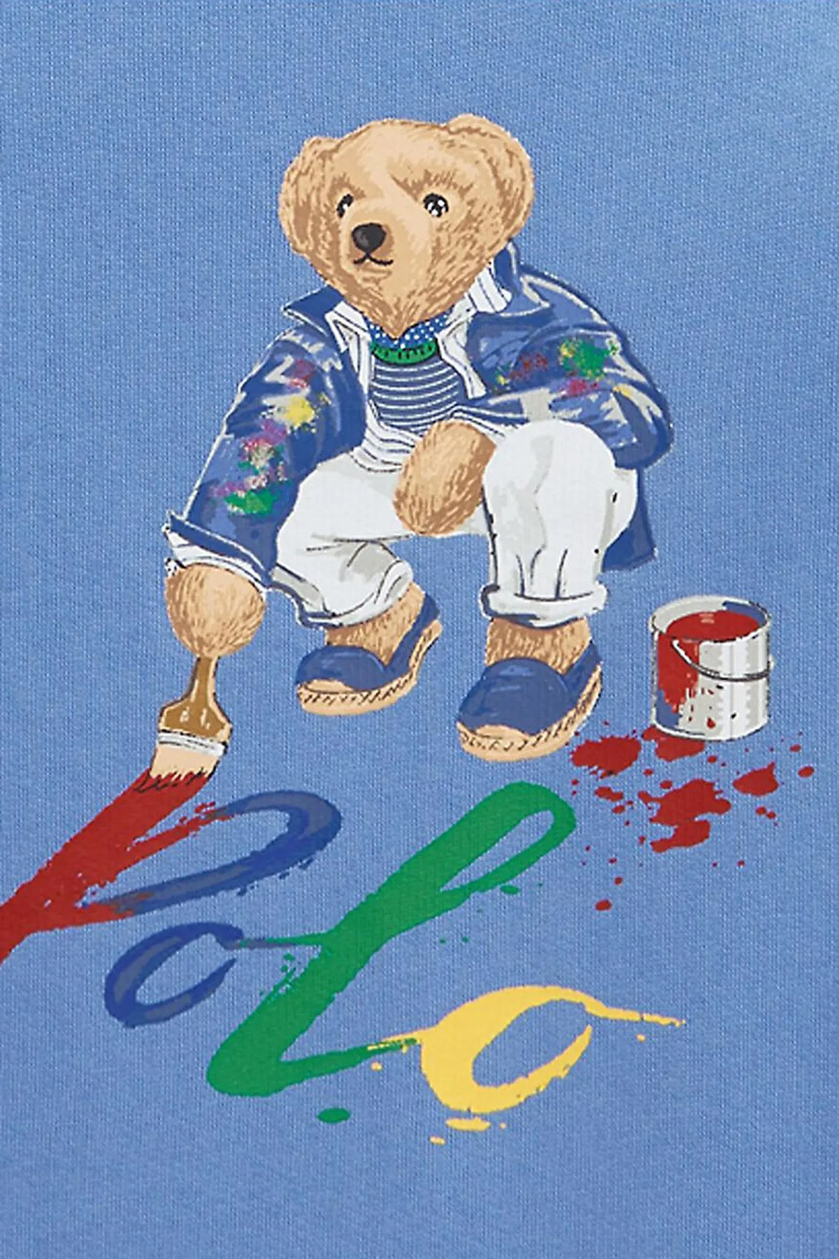 Polo Ralph Lauren Kids 2-7 Ya Unisex ocuk Polo Bear Sweatshirt