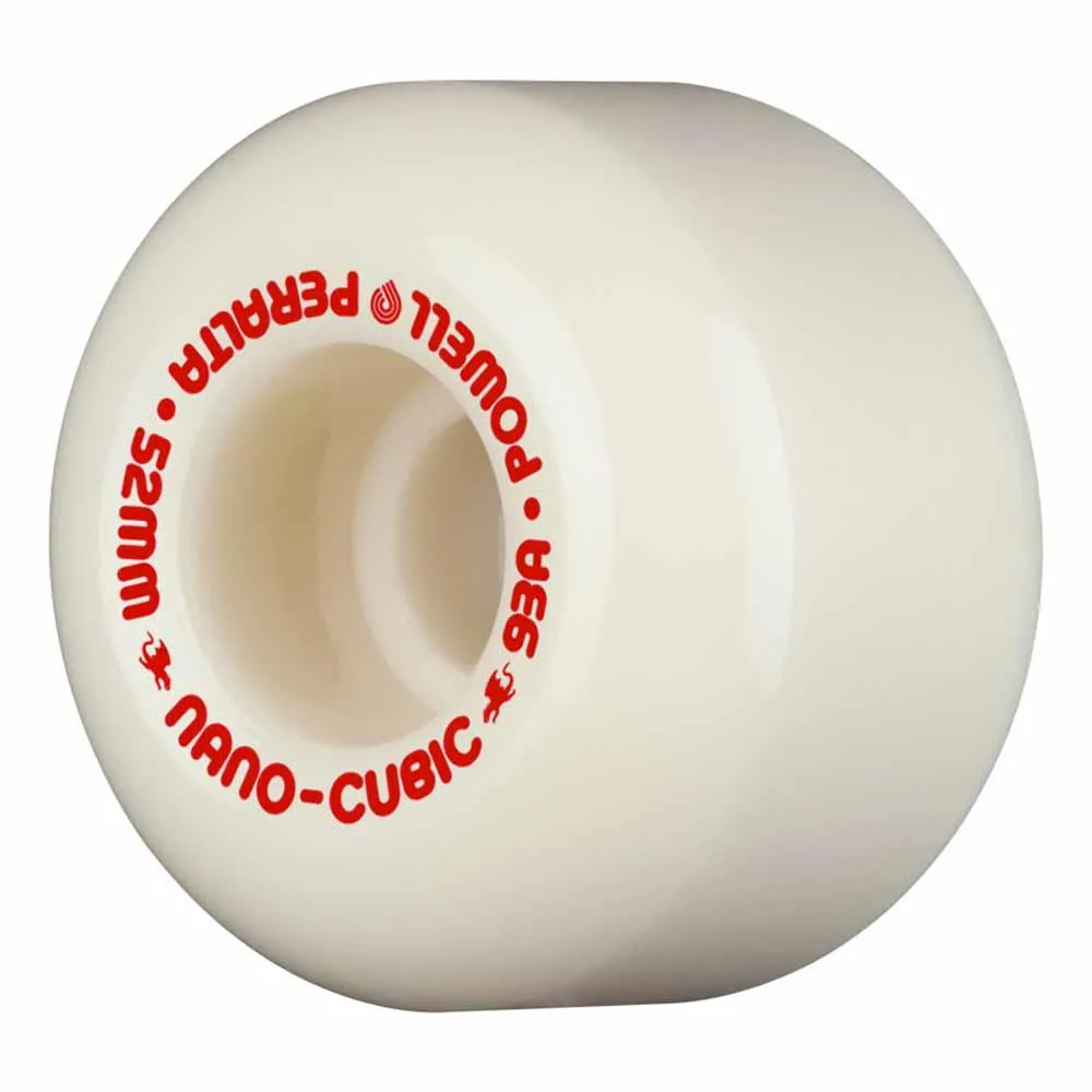 Powell Dragon Formula 93A Skateboard Wheels Off White AA Nano Cubic 52mm x 36mm