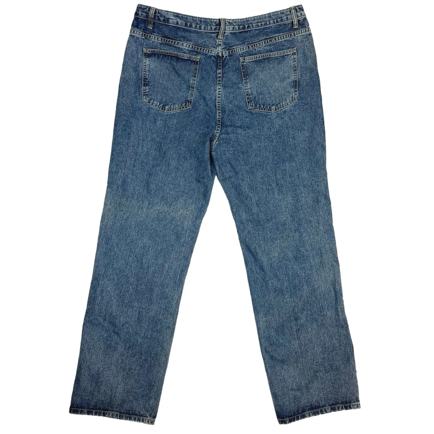 Pretty Little Things Plus Vintage Wash Straight Split Hem Denim Jeans Size 16