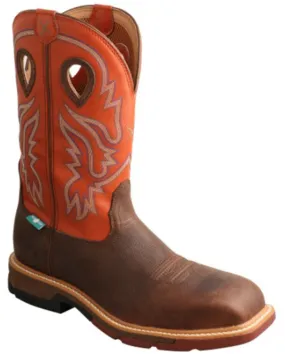 Product Name:  Twisted X Men's Waterproof Western Work Boot - Nano Composite Toe
