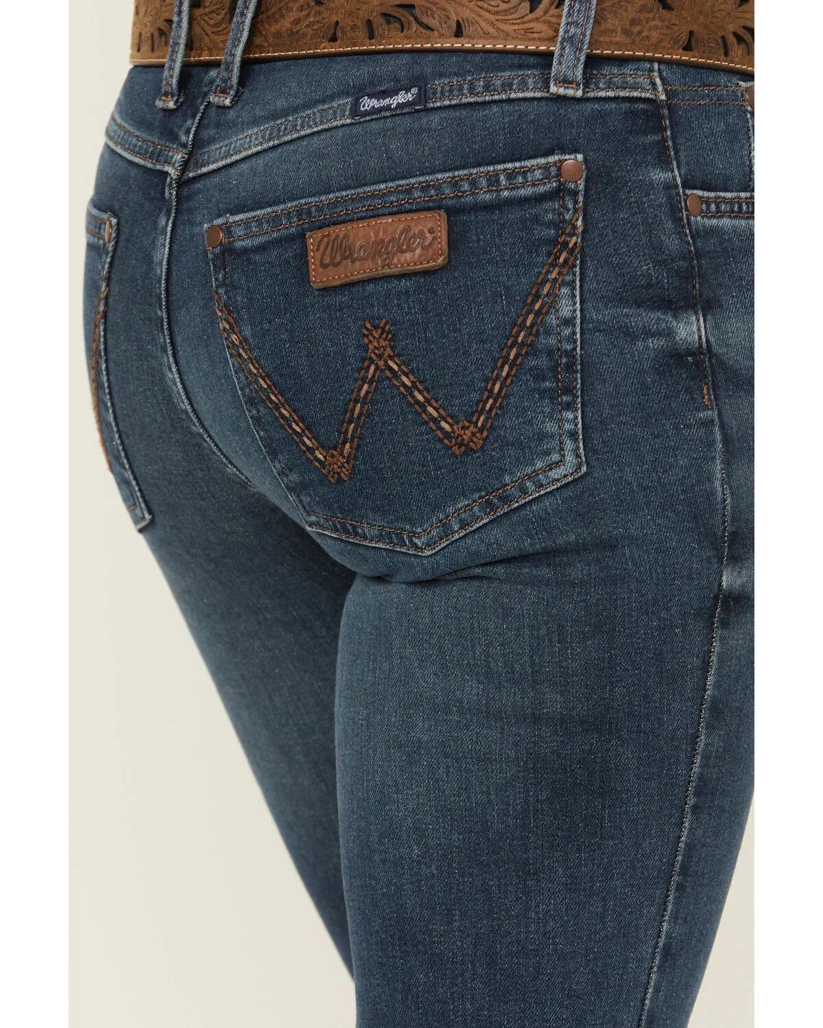 Product Name:  Wrangler Retro Women's Jana Dark Wash Mid Rise Mae Trouser Jeans