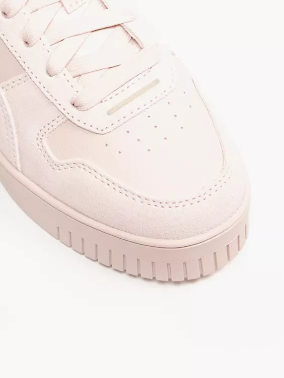 Puma  Carina Street Suede Rose Quartz/Gold Trainers