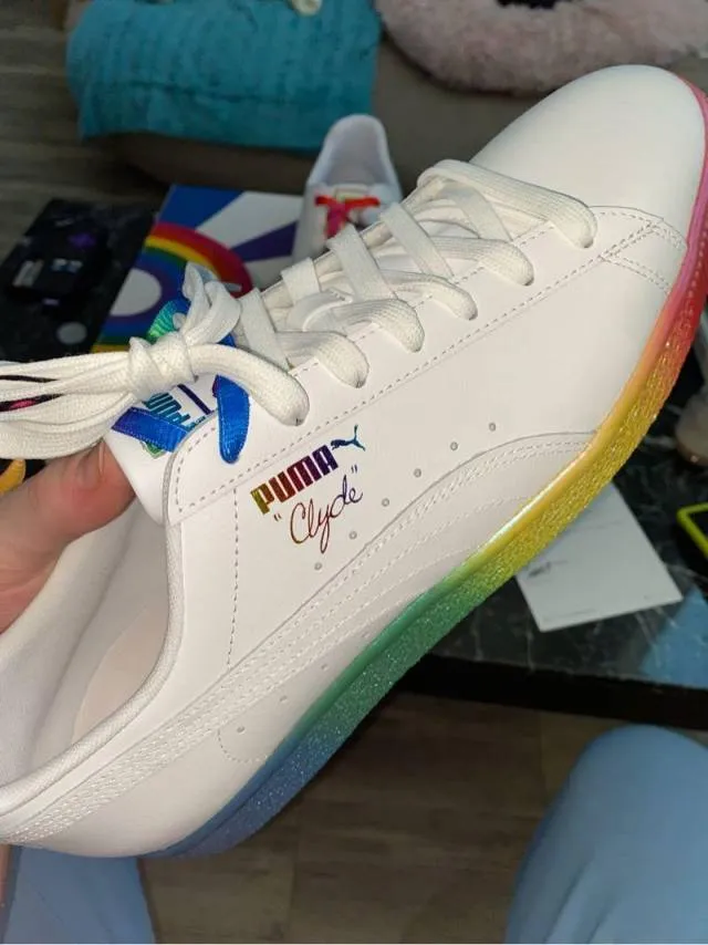 Puma Clyde "Pride" Sz 13, FULLY AUTHENTICATED!