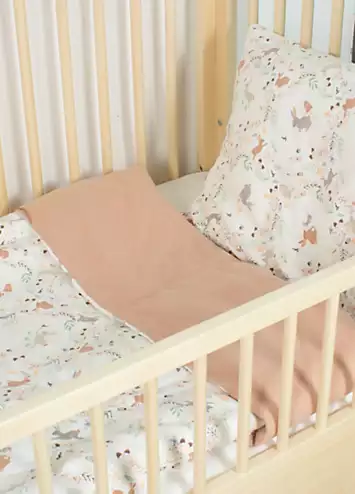 Purflo Storybook Nutmeg 100% Cotton Reversible Toddler Duvet Cover Set | Kaleidoscope